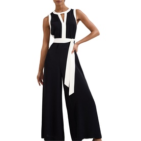 Elowen Contrast Trim Belted Jumpsuit