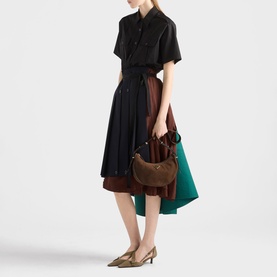 Arqu&eacute; Small Leather Shoulder Bag