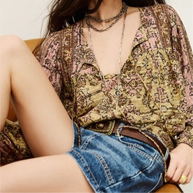 Pamila Loose Printed Blouse