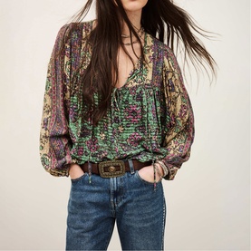 Pamila Loose Printed Blouse