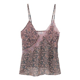 Tizy Floral Lace Detail Cami Top