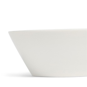 Royal Doulton 1815 Pacific Bowl 16cm in white porcelain, showing smooth curved sides and wide rim, dishwasher safe dinnerware