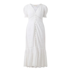 Tarragon Embroidered Dress