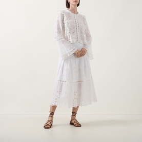 Mallow Eyelet Embroidered Skirt
