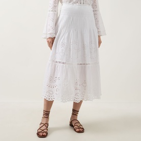Mallow Eyelet Embroidered Skirt