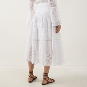Mallow Eyelet Embroidered Skirt