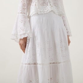 Mallow Eyelet Embroidered Skirt