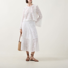 Mallow Eyelet Embroidered Skirt