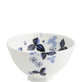 Wild Strawberry Inky Blue Rice Bowl 11cm