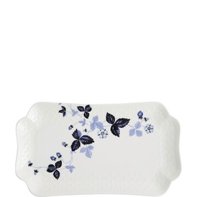Wild Strawberry Inky Blue Rectangular Dish 25cm