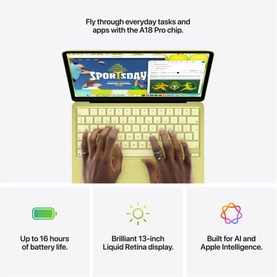 13 Inch MacBook Neo 8GB, 512GB SSD, Touch ID Laptop Citrus