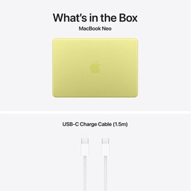 13 Inch MacBook Neo 8GB, 512GB SSD, Touch ID Laptop Citrus