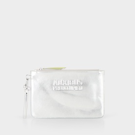 Logo Zipped Clutch