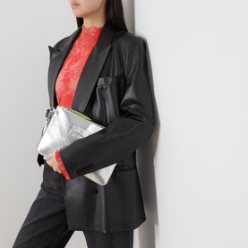 Logo Zipped Clutch