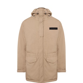 Logo Longline Parka Jacket