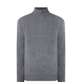 Solid Half-Zip Sweater