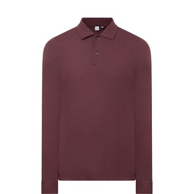 Long-Sleeved Regular-Fit Polo Shirt