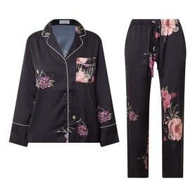 Ruby Floral Satin Pyjama Set