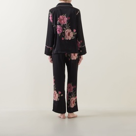 Ruby Floral Satin Pyjama Set