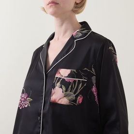 Ruby Floral Satin Pyjama Set