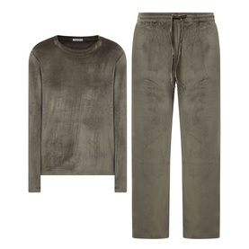Thea Velour Long Pyjama Set