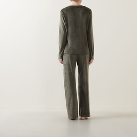 Thea Velour Long Pyjama Set