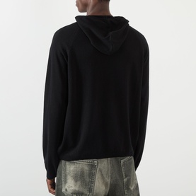 Silk Fine-Knit Hoodie