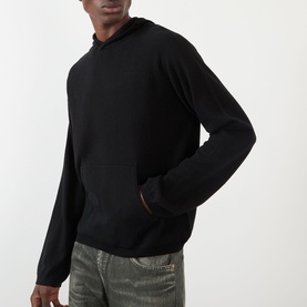 Silk Fine-Knit Hoodie