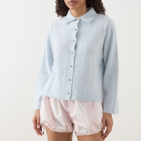 Brushed Cashmere Polo Shirt