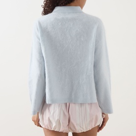 Brushed Cashmere Polo Shirt