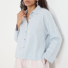 Brushed Cashmere Polo Shirt