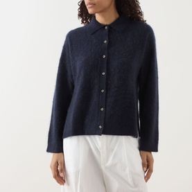 Brushed Cashmere Polo Shirt