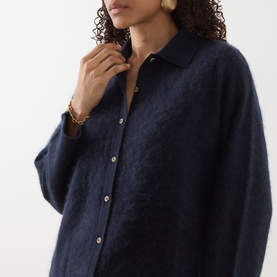 Brushed Cashmere Polo Shirt