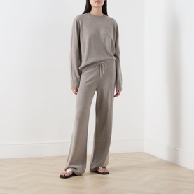 Sweater & Track Pants Two-Piece Set