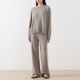 Sweater & Track Pants Two-Piece Set