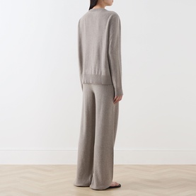 Sweater & Track Pants Two-Piece Set