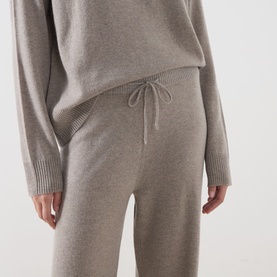 Sweater & Track Pants Two-Piece Set