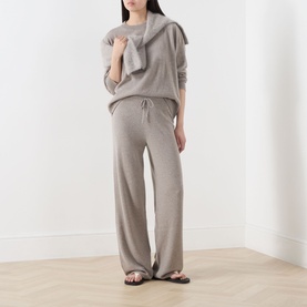 Sweater & Track Pants Two-Piece Set