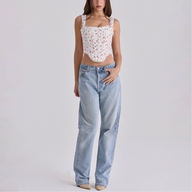 Adina Floral Corset Top