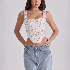 Adina Floral Corset Top