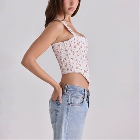 Adina Floral Corset Top
