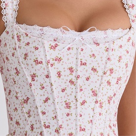 Ami Floral Corset Mini Dress