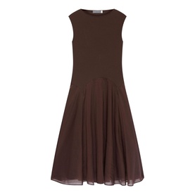 Flounce Woven Flared Dress