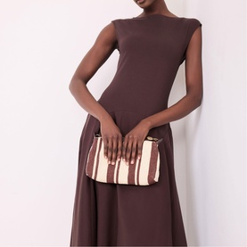 Flounce Woven Flared Dress