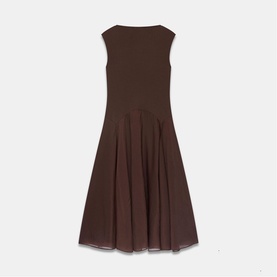 Flounce Woven Flared Dress