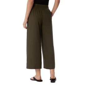 Drawstring Linen Cropped Trousers