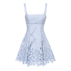 Isla Embroidered Mini Dress