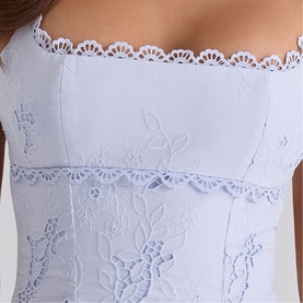 Isla Embroidered Mini Dress