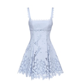 Isla Embroidered Mini Dress