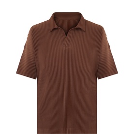 Pleated Polo Shirt
